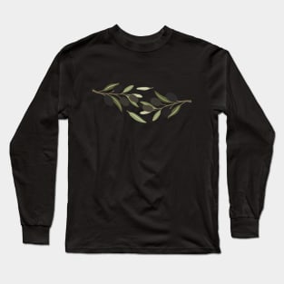 Natural Olive Branch Long Sleeve T-Shirt